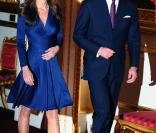 Kate Middleton, qui épousera le prince William le 29 avril 2011, a  progressivement affiné, au propre comme au figuré, sa silhouette au  cours des années. Le 16 novembre 2010 au palais St James, à l'annonce de leurs fiançailles. 