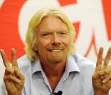 Richard Branson le 2 février 2011 en Afrique du Sud pour l'inauguration d'un club de gym Virgin 