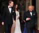Le Prince William, le Prince Charles et Catherine, Duchesse de Cambridge en tenue de soirée pour terminer une journée féérique, à Londres, le 29 avril 2011.