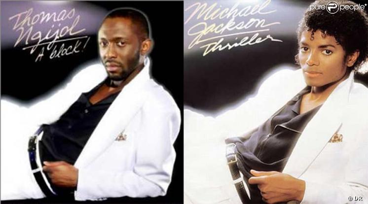 Affiches de Thomas Ngijol et Michael Jackson