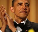 Barack Obama, dîner des correspondants de la Maison Blanche, à Washington, le 30 avril 2011.