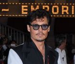 Johnny Depp à Disneyland en Californie, le 7 mai 2011, pour l'avant-première de Pirates des Caraïbes : la Fontaine de Jouvence