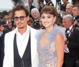 Johnny Depp et Penélope Cruz lors de la projection de Pirates des Caraïbes, La Fontaine de Jouvence, le samedi 14 mai 2011.
