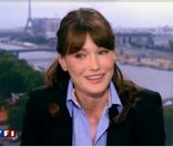 Carlita au JT de TF1, le 16 mai 2011, répond aux questions de J-P Pernaut.
