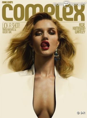 Rosie Huntington-Whitely en couverture de Complex 
