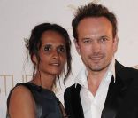 Karine Silla et son mari Vincent Perez durant le 64e festival de Cannes. 