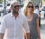 Rosie Huntington-Whiteley est en couple avec l'acteur Jason Statham depuis avril 2010. Los Angeles, 5 février 2011 