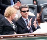 Frederik de Danemark lors du tournoi de Roland-Garros, le 31 mai 2011.