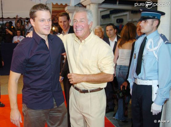 Matt Damon et son père Kent à Deauville en 2004 