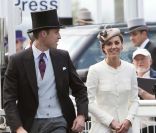 Le prince William et Kate très élégants au Derby d\'Epsom, le 4 juin 2011.