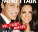 William et Kate en couverture de  Vanity Fair , juillet 2011.
