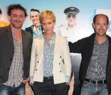 Jean-Paul Rouve, Judith Godrèche et Maurice Barthélémy à l\'occasion de l\'avant-première de<em> Low Cost</em>, à l\'UGC Ciné-Cité de Bercy, à Paris, le 7 juin 2011.
