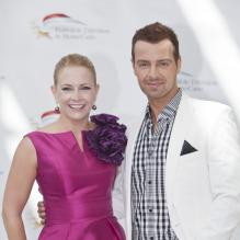 Melissa Joan Hart et Lawrence Joey assiste au Festival international de la télévision de Monte-Carlo, mercredi 8 juin 2011, à Monaco.