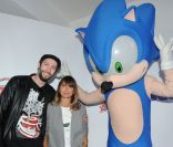 Vincent Desagnat et Axelle Laffont lors des 20 ans de Sonic à Paris le 8 juin 2011<br />