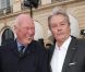 Jean-Claude Biver et Alain Delon lors de l'inauguration de la boutique Hublot située Place Vendôme à Paris le 14 juin 2011