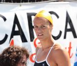 Laure Manaudou, à Carcassonne, le 19 juin 2011.<br />