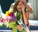 Alyssa Campanella lors de son sacre à l'élection de Miss USA