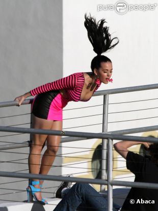Katy Perry lors d'une session photo à Miami le 4 juin 2011