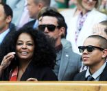Wimbledon 2011, première semaine : Diana Ross était présente avec son fils Evan. 