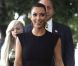 Kim Kardashian, jurée d'un jour, en tournage de la neuvième saison de  Project Runway , au Battery Park de New York, le 24 juin 2011.