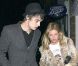 Kate Moss et son compagnon de l'époque, Pete Doherty, se rendent au cinéma pour voir  "Le Dernier roi d'Ecosse". A Londres, le 24 Janvier 2007. 