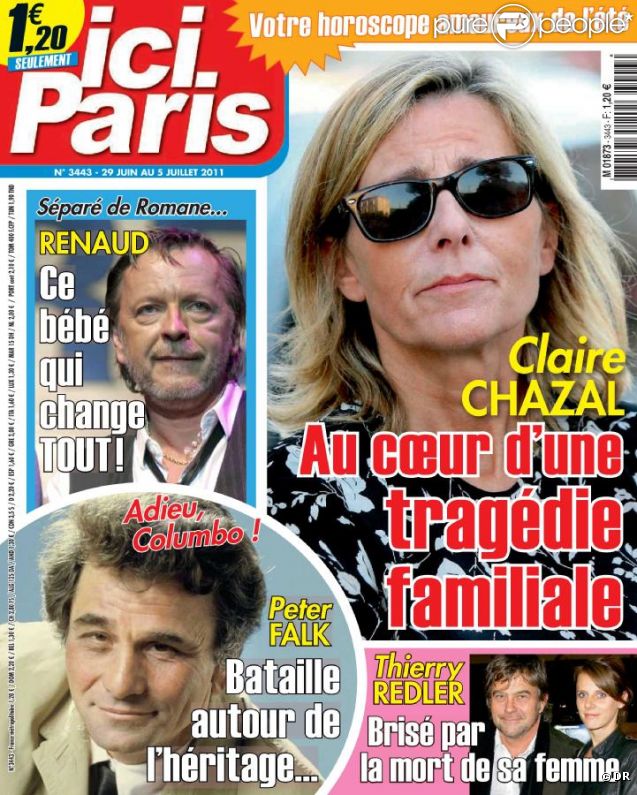  Ici Paris , en kiosques mercredi 29 juin 2011.