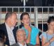 Albert de Monaco et sa soeur Caroline de Hanovre assistent au concert exceptionnel de Jean-Michel Jarre donné à l'occasion du mariage du Prince avec Charlene Wittstock, le 1er juillet 2011