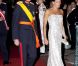 La princesse Stéphanie de Monaco était escortée par le grand-duc Henri de Luxembourg pour son arrivée au dîner donné sur la terrasse du Casino de Monte-Carlo en bouquet final au mariage du prince Albert et de la princesse Charlene, le 2 juillet 2011.