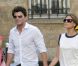 Eva Mendes et George Augusto, à Paris, le 1er juillet 2008.