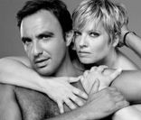 Yvan Le Bolloc'h et Bruno Solo pour la campagne Make Love, en partenariat avec Sida Info Service, en 2003. 