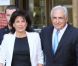 Dominique Strauss-Kahn et Anne Sinclair à la sortie du tribunal le 2 juillet 2011.