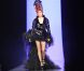 Mylène Farmer, mannequin surprise du défilé Jean-Paul Gaultier. Le 6 juillet 2011, à Paris