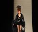 Mylène Farmer, mannequin surprise du défilé Jean-Paul Gaultier. Le 6 juillet 2011, à Paris