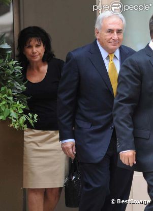 Dominique Strauss-Kahn et Anne Sinclair, à New York, le 6 juillet 2011.