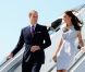 Kate Middleton et son prince William à leur arrivée en Californie, dans le cadre de leur visite officielle de trois jours. Le 8 juillet 2011 