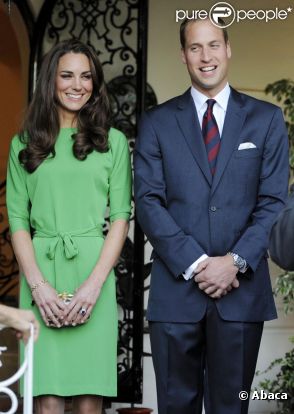 Kate Middleton et le prince William, honorés au Hancock Park House, résidence de Dame Barbara Hay, consul général britannique à Los Angeles. Réception pour leur arrivée en Californie. Le 8 juillet 2011