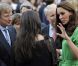 Kate Middleton et le prince William au Hancock Park House, résidence de Dame Barbara Hay, consul général britannique à Los Angeles lors d'une réception pour leur arrivée en Californie. Le 8 juillet 2011