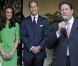 Kate Middleton et le prince William au Hancock Park House, résidence de Dame Barbara Hay, consul général britannique à Los Angeles lors d'une réception pour leur arrivée en Californie. Le 8 juillet 2011