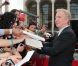 Alan Rickman à l'avant-première new-yorkaise de  Harry Potter et les reliques de la mort - partie 2 , le 11 juillet 2011.
