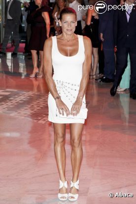Stéphanie de Monaco lors du gala organisé par l'assocation Fight Aids Monaco, le 13 juillet 2011.