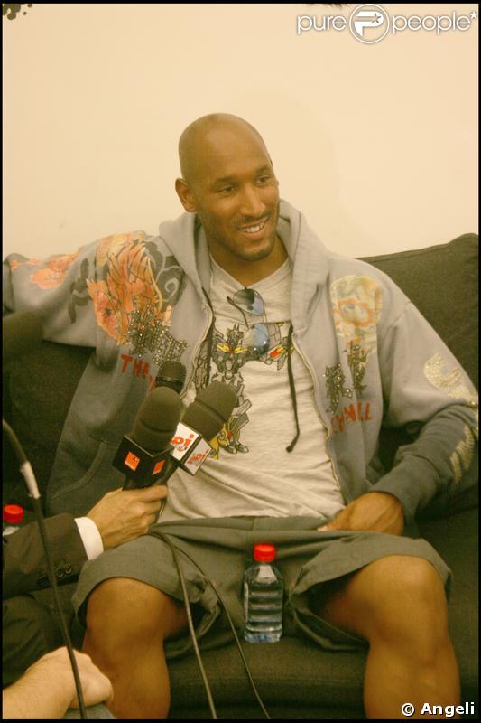 Nicolas Anelka lors de la soirée privée du lancement de L'Inclassable, son DVD