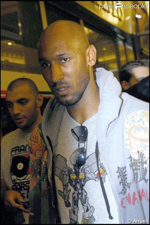 Nicolas Anelka lors de la soirée privée du lancement de L'Inclassable, son DVD