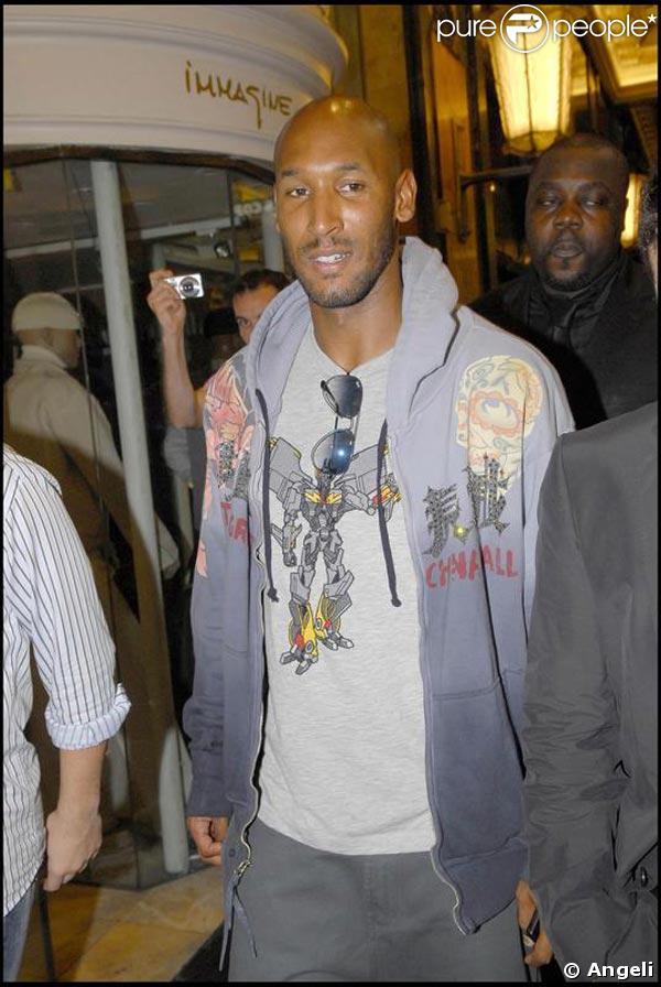 Nicolas Anelka lors de la soirée privée du lancement de L'Inclassable, son DVD