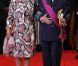 Le roi Albert de Belgique, la reine Paola et la reine Fabiola à la cathédrale Saints Michel-et-Gudule le 21 juillet 2011 pour les Te Deum de la Fête nationale.