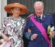 Le roi Albert de Belgique, la reine Paola et la reine Fabiola à la cathédrale Saints Michel-et-Gudule le 21 juillet 2011 pour les Te Deum de la Fête nationale.
