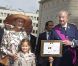 Le roi Albert de Belgique, la reine Paola et la reine Fabiola à la cathédrale Saints Michel-et-Gudule le 21 juillet 2011 pour les Te Deum de la Fête nationale.