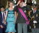 La princesse Mathilde et le prince Philippe de Belgique assistaient à la messe de la Fête Nationale, le 21 juillet 2011 au matin, à Louvain.