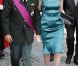 La princesse Mathilde et le prince Philippe de Belgique assistaient à la messe de la Fête Nationale, le 21 juillet 2011 au matin, à Louvain.