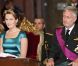 La princesse Mathilde et le prince Philippe de Belgique à l'église pour le Te Deum de la Fête Nationale, le 21 juillet 2011 au matin, à Louvain.