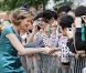 La princesse Mathilde et le prince Philippe de Belgique assistaient à la messe de la Fête Nationale, le 21 juillet 2011 au matin, à Louvain.